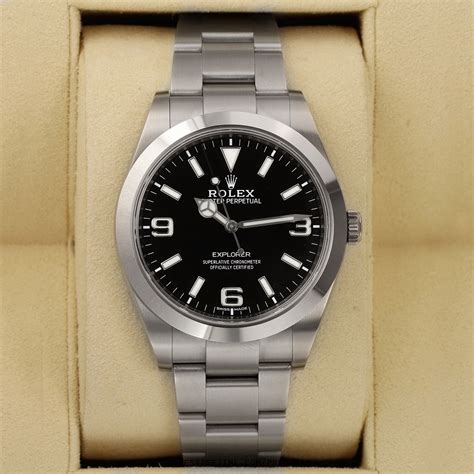 rolex explorer pre owned|rolex explorer 1 39mm price.